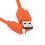 Κομψό πορτοκαλί καλώδιο φόρτισης USB, σχεδιασμένο για συμβατότητα με ηχεία JBL Flip 4