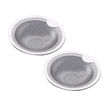 Kuchyňský filtr, nerezový filtr, odtokový filtr, filtr do kuchyně, koupelnový vlasový filtr, sprchový filtr 10 cm, univerzální *2 ks