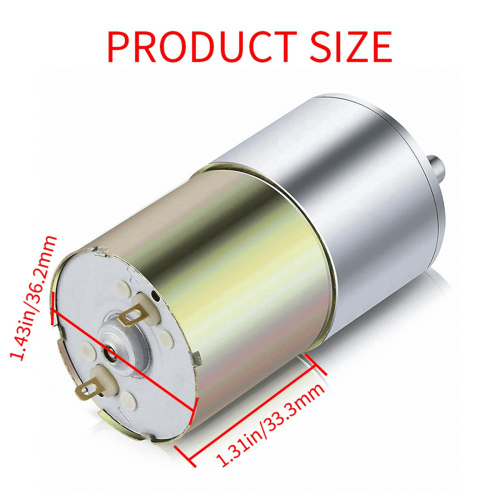 4X DC12V30RPM Μηχανισμός μετάδοσης κίνησης υψηλής ροπής με ηλεκτρικό μίνι μειωτήρα 1