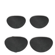 Zelfklevende schoenreparatiepleisters, verpakking van 8 Black