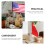 Lot de 2 mâts de drapeau de table en métal robuste 5