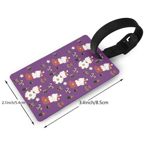 Χριστουγεννιάτικη ετικέτα αποσκευών Hello Kitty με εκτύπωση μίας όψης, ταυτότητα και 1