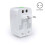 Adaptador de viagem universal Teissuly World com conversor USB e tomada de parede. 5
