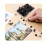 100 Pcs Gear Thumb Tacks - Secure & Stylish Black 4