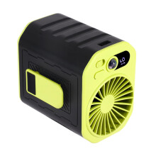 Venkovní ventilátor maxiaoxia s digitálním displejem, 6000 mAh, čtyřnásobný venkovní ventilátor s připevněním k pasu, malý ventilátor