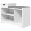 Multi-Compartment Shoe Bench, with Seat - White 2