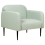 Beliani Armchair STOUBY Linen Light Green 1
