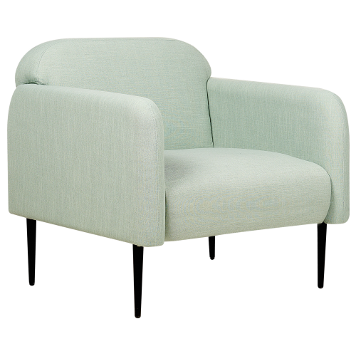 Beliani Armchair STOUBY Linen Light Green