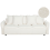 Beliani Sofa Bed 3 Seater KRAMA Boucle White with Storage 1