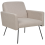 Beliani Armchair NARKEN Fabric Beige 1