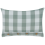 Beliani Throw Cushion TAMNINE 40 x 60 cm Mint Green Checked 1