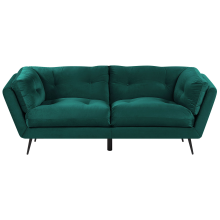 Sofa 3 Seater LENVIK Velvet Emerald Green