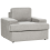 Beliani Armchair ALLA Fabric Light Grey 1