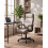 Beliani Executive Chair GURU Faux Leather Beige 2
