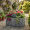 Slate Brick Effect Trough Planter for Patio and Garden 1