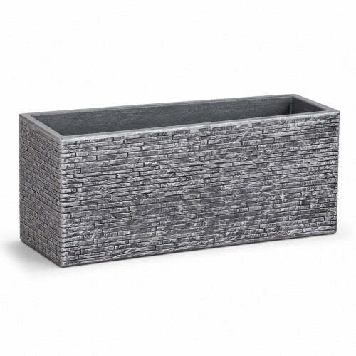 Slate Brick Effect Trough Planter for Patio and Garden 1
