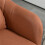 (Brown, Microfiber) Swivel Microfibre Accent Chair – Brown, Adjustable Height 8