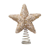 Décoration de sapin de Noël Poaug Event Clearance, étoile à paillettes, 18 x 14,5 cm, cadeau de fête en promotion A