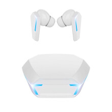 Kabellose Ohrhörer mit geräuschunterdrückendem Mikrofon, Sport-Ohrbügel-Headset, Stereo-In-Ear-Kopfhörer mit LED-Anzeige und Ladecase,