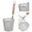 Guangmc pastafilter i rustfrit stål - 14 cm 2