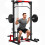 Cable Crossover Machine, Multi-Function Power Rack with Pull Up Bar, Lat Pull Down System, Squat Rack, Barbell Bar 1