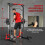 Cable Crossover Machine, Multi-Function Power Rack with Pull Up Bar, Lat Pull Down System, Squat Rack, Barbell Bar 8