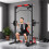 Cable Crossover Machine, Multi-Function Power Rack with Pull Up Bar, Lat Pull Down System, Squat Rack, Barbell Bar 4