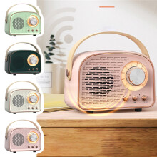 Jacenvly2024Nový Bluetooth reproduktor Mini bezdrátový přenosný s bohatými basy, čistým stereo, FM, USB, SD, Aux, bílý