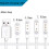 Μαγνητικό καλώδιο φόρτισης USB 2.84/4.0/7.62mm συμβατό με αντικατάσταση Universal Smart Watch 2