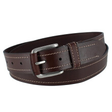 Stone Mountain Men's Big & Tall Contrast Stitch Leather Belt