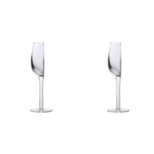 2X Verres à Vin en Cristal en Forme de Demi-Verre, Verres Transparents Portables, Multi-Usages, Style Vintage, Grands Verres à Vin