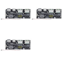 3X QC4.0 QC3.0 LED Dual USB 5V 4.5A 22.5W Micro/Type-C USB Mobile Power Bank 18650 Charging Module,A