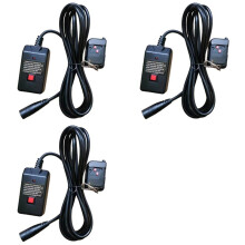 3X Máquina de Humo con Control Remoto con Cable Receptor de Control Remoto para Máquina de Humo con Efectos de Escenario de 400 W, 900 W y 1500 W