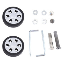 55X12mm Set of 4 Luggage Wheel Suitcase Replacement Wheels, Luggage Suitcase PU Swivel Caster Wheels Bearings Repair Kit