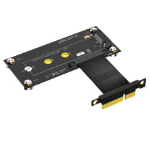 La Carte D'Extension de Câble D'Extension M.2 NVME Key M Vers PCI Express X4 Prend en Charge 2230 2242 2260 2280 M2 NVME SSD