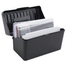 Index Card Holder Set 3x5Inch - Heavy Duty Index Card Recipe Box with Dividers Ruled Cards & Stickers