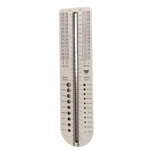 Règle de Chaussette Multifonctionnelle pour Tricoter des Chaussettes en Bois, Jauge D'Aiguille à Tricoter, Planche de Guidage D'Enveloppe de Fil
