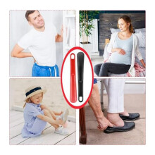 Shoehorn - 25 cm - Short Handle - Very Stable - with Hanging Hole - Ergonomic Shape - Suitable for Men, Women, People