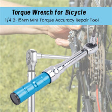 Torque Wrench for Bicycle and Motorcycle, 1/4 2-15Nm  Torque Accuracy Repair Tool with 3/8Inch Adapter,Extension