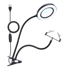 Multifunktions-Schreibtischlampen-Lupe mit LED-Leuchten, Die Beim VergrößErn Hilft, HandlöTlupe, Glaslupe-Werkzeug