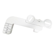 Fixation de Bidet PulvéRisateur Non éLectrique Pression D'Eau RéGlable pour Toilettes Double Buses RéTractables pour SièGe de Toilettes B