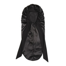 Bonnet pour Femme, Chapeau de Couchage, Longue Queue Tressée, Cheveux de Nuit, Bonnet de Douche, pour Sauna, Bonnet de Bain Noir