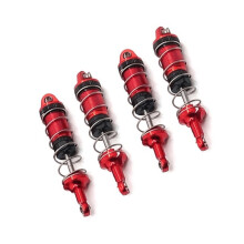 8 Stuks Metalen Schokdemper Demper voor SCY 16101 16102 16103 1/16 RC Auto Upgrades Onderdelen Accessoires, Rood