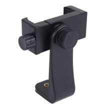 4X Phone Holder/Vertical and Horizontal Tripod Mount Adapter Rotatable Bracket with 1/4 Inch Screw Hole/Adjustable Clip