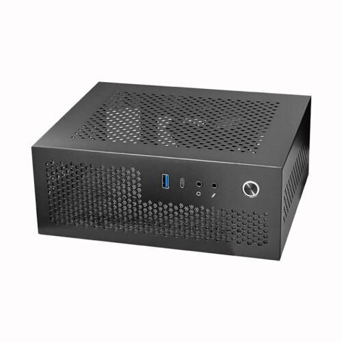 A09 HTPC-ComputergehäUse -ITX-Gaming-PC-GehäUse Desktop-GehäUse USB3.0 Typ-C-ComputergehäUse HeimcomputergehäUse Schwarz 1