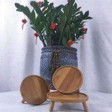 Bloempot Dienblad Massief Houten Bloemenplank Binnen Desktop Woonkamer Ingemaakte Succulent Pothos Vloerstaande Vaas Basis
