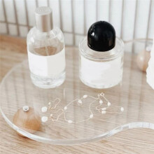 Irregular Cloud Shape Acrylic Cosmetic Tray Transparent Earrings Jewelry Display Rack Desktop Organizer, Display Stand