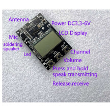 2X FM Walkie Talkie Circuit Board FM Ontvanger Board Multifunctionele FM Zender Ontvanger 7 Frequentie 27-480MHz DC3.3-6V