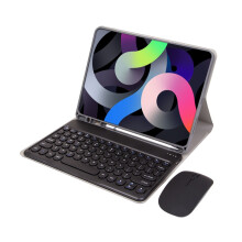 Schwarze Bluetooth-Tastaturhülle mit Maus für Samsung Galaxy Tab A8 10,5 Zoll X200/X205, kompatibel mit