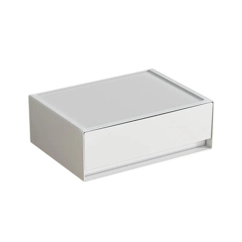 Stackable Desktop Organizer Large Capacity Drawer Storage Box School Stationery Sundries Organizer ,1 Drawer 1